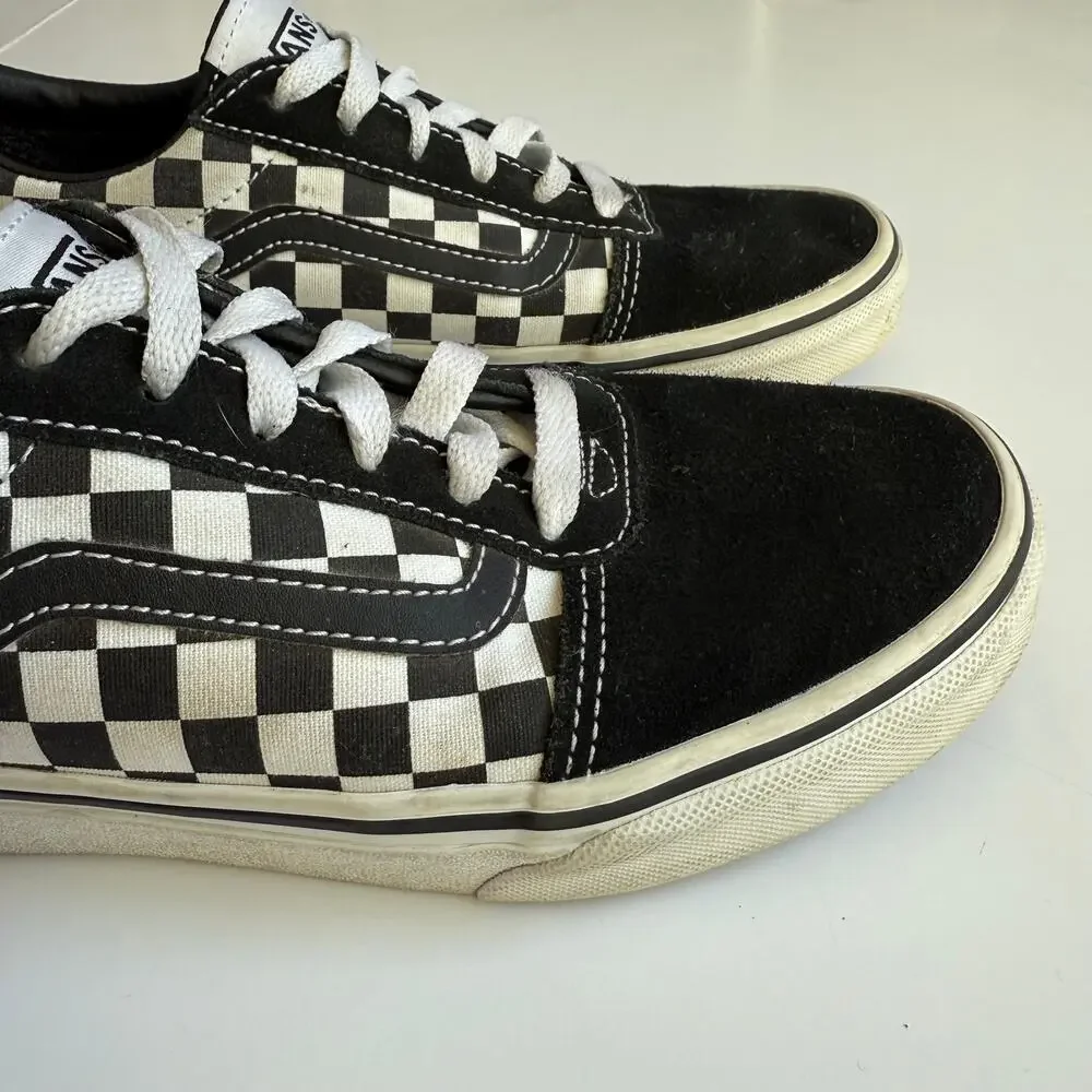 Vans Youth Old Skool Checkerboard Shoes 4 - Picture 4 of 11